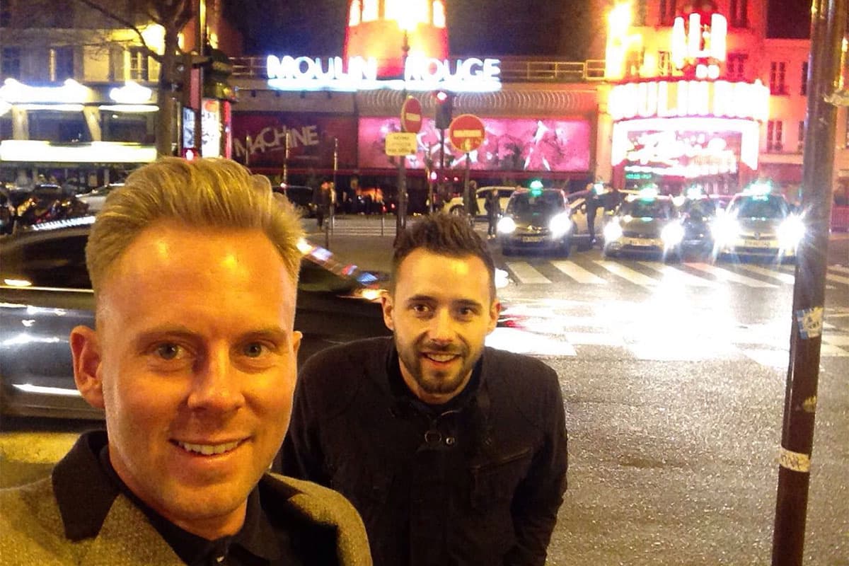 Paris Trip Lee Walpole and Shane Ross