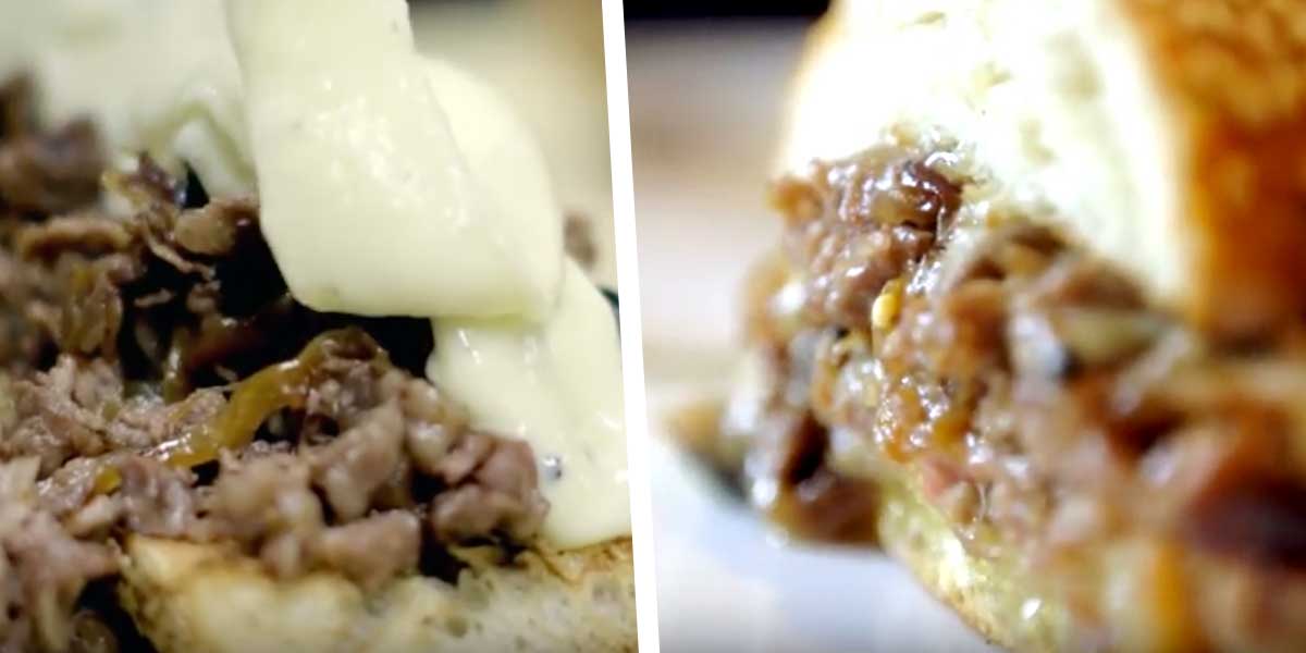 Philadelphia cheesesteak sandwich