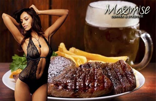 Steak and stripper Amsterdam Holland