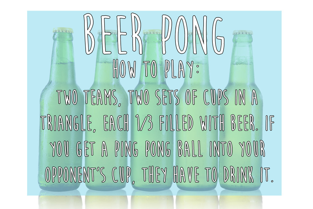 Beer Pong classic drinking game