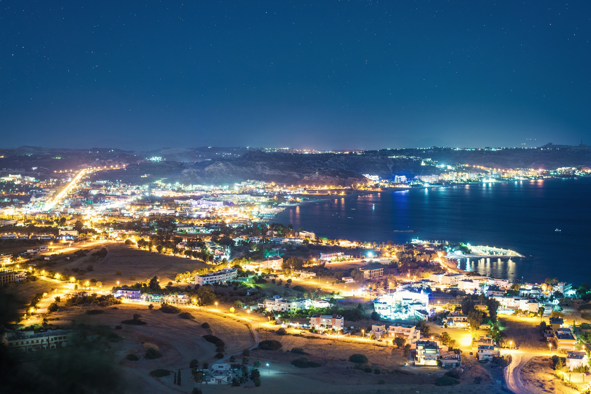 Faliraki at night