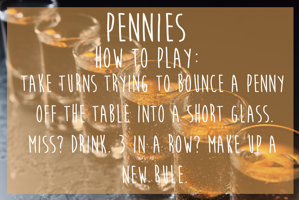 Pennies drinking game