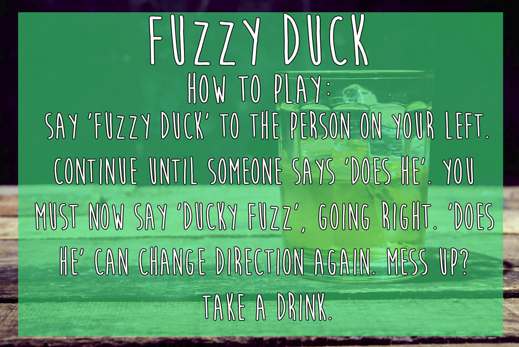 Fuzzy Duck drinking game