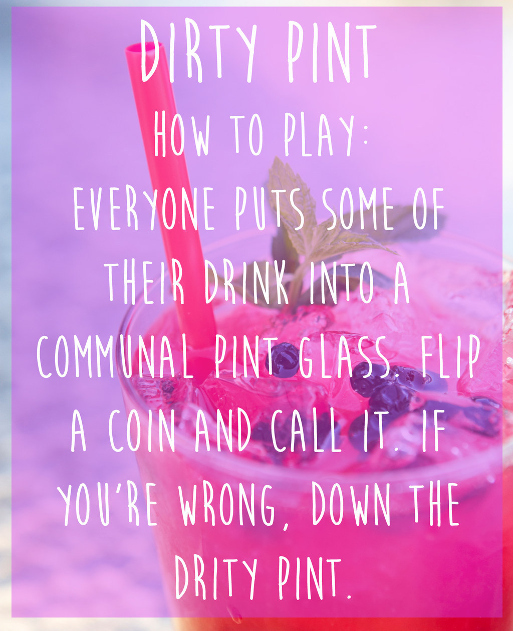 Dirty Pint drinking game