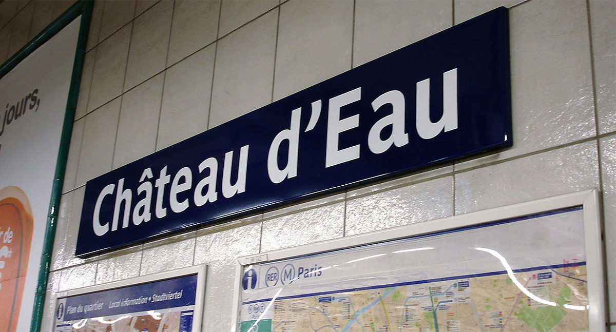 Chateau d'Eau metro station in Paris