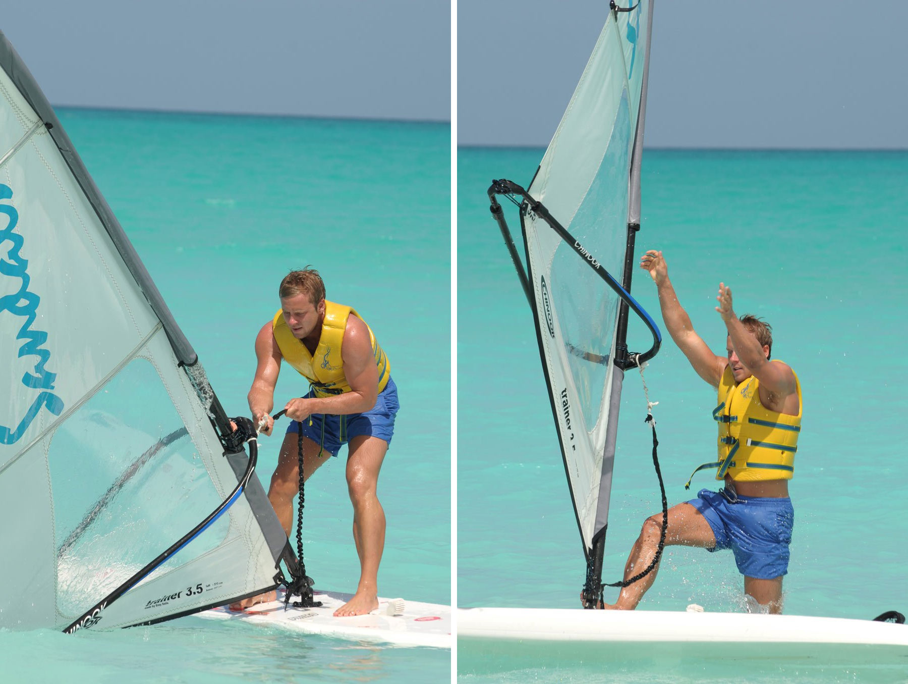 Lee Walpole Hobie Cat Sailing in Bahamas