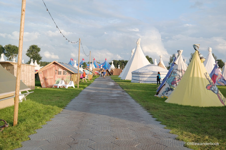 Teepees at Lowlands Festival (pic Little Wanderbook)