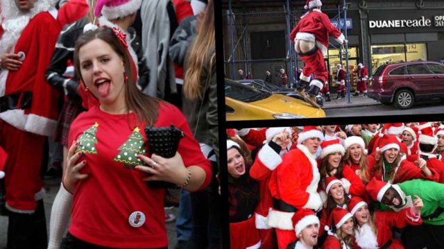 East Village, New York City, Santacon