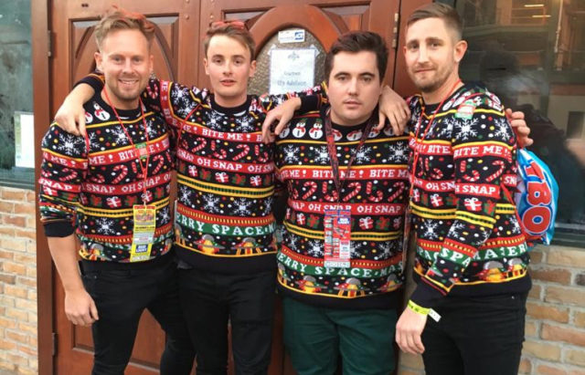 TBOX 2018: This year me and the boys thought we'd test our British accents and matching Christmas jumpers and joined THOUSANDS of Yanks for the festive p*ss-up.